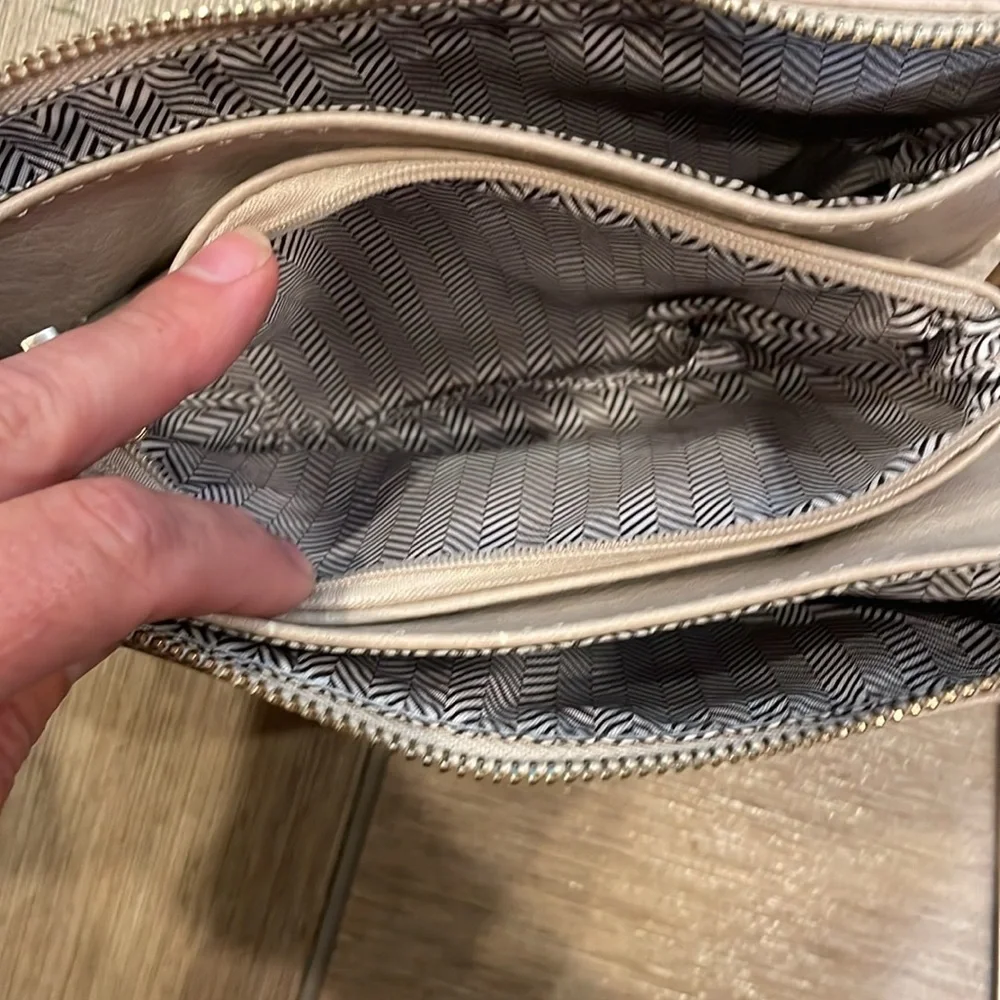 Small cross body purse - beige - Picture 5 of 10